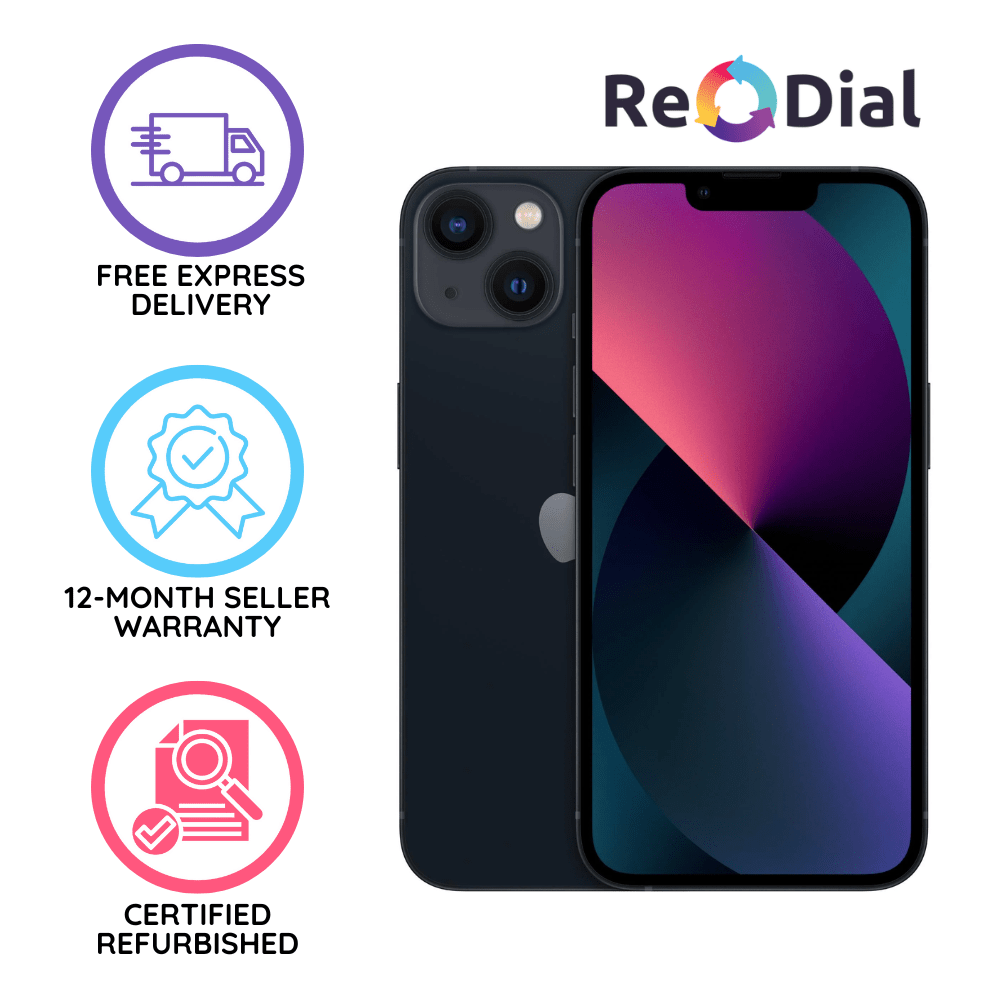 Refurbished Apple iPhone 13 - Good Condition - ReDial Refurbished Apple iPhone 13 - Good Condition - ReDial